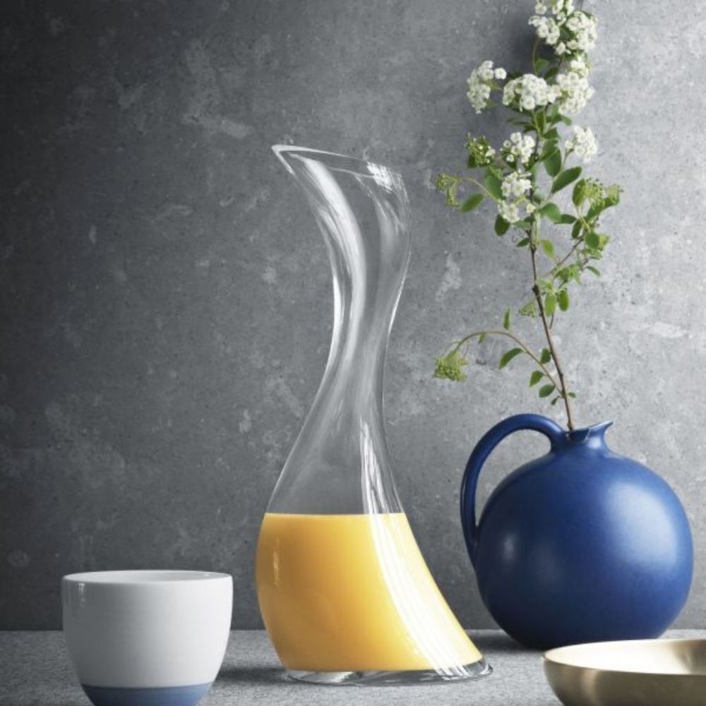 NIB Georg Jensen Cobra Collection Glass Carafe